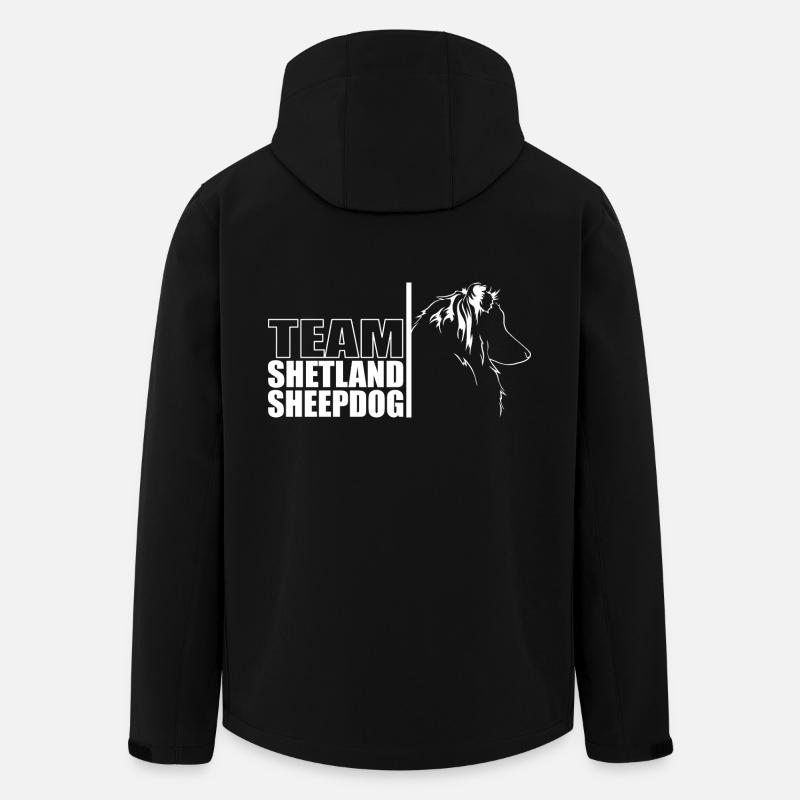 TEAM Shetland Sheepdog Hunde Hund Wilsigns - Recycelte Männer Softshell-Jacke von Stanley/Stella - Schwarz