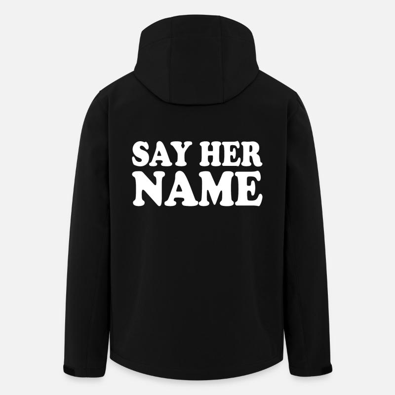 Say her name - Men’s Recycled Softshell Jacket by Stanley/Stella - black