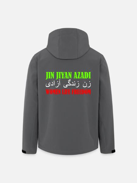 jin jiyan azadi women life freedom - Men’s Recycled Softshell Jacket by Stanley/Stella - black