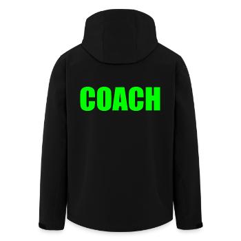 Coach - Veste softshell homme en polyester recyclé Stanley/Stella - noir - Dos - AI Model Male 185 light (185cm)