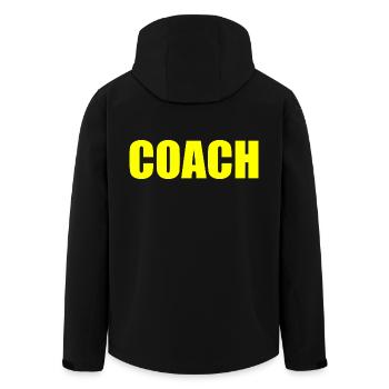 Coach - Veste softshell homme en polyester recyclé Stanley/Stella - noir - Dos - AI Model Male 185 light (185cm)