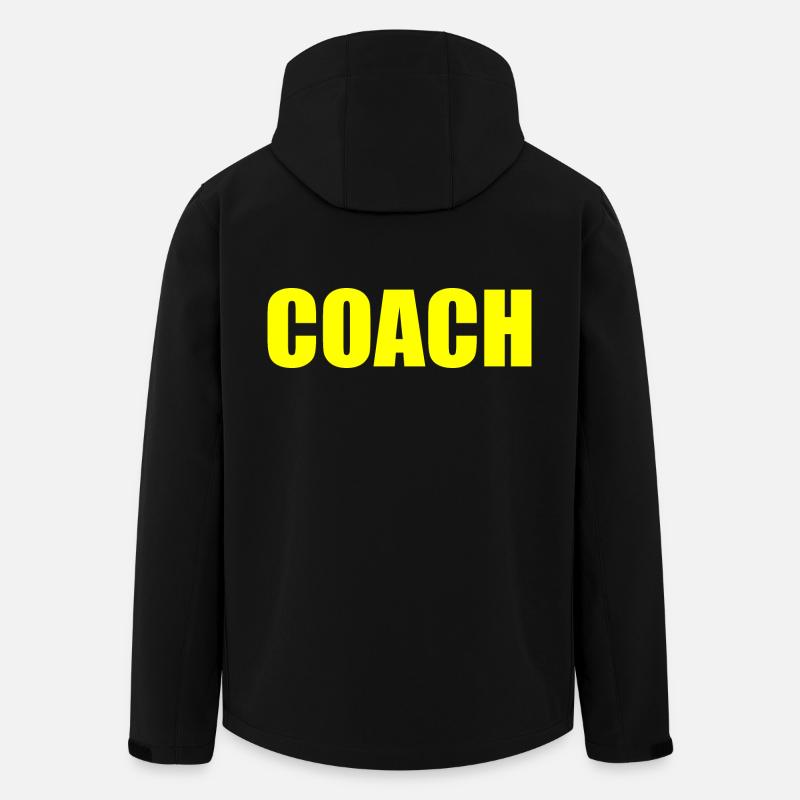 Coach - Recycelte Männer Softshell-Jacke von Stanley/Stella - Schwarz