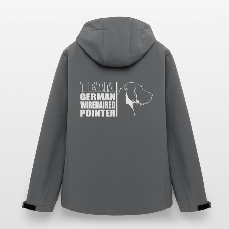 TEAM German Wirehaired Pointer Hunde Hund Wilsigns Recycelte Männer Softshell-Jacke Discoverer von Stanley/Stella