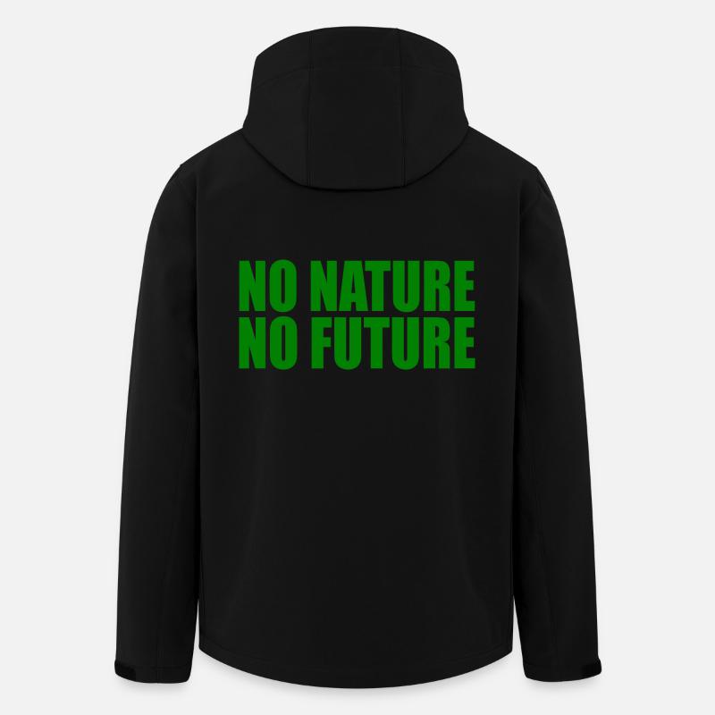 No nature no future - Recycelte Männer Softshell-Jacke von Stanley/Stella - Schwarz
