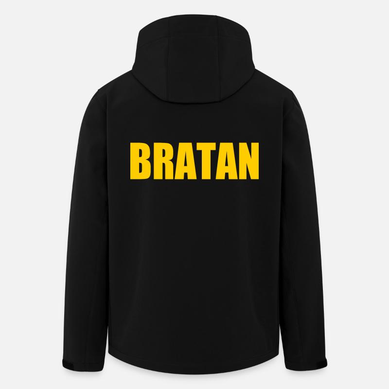 Bratan - Recycelte Männer Softshell-Jacke von Stanley/Stella - Schwarz