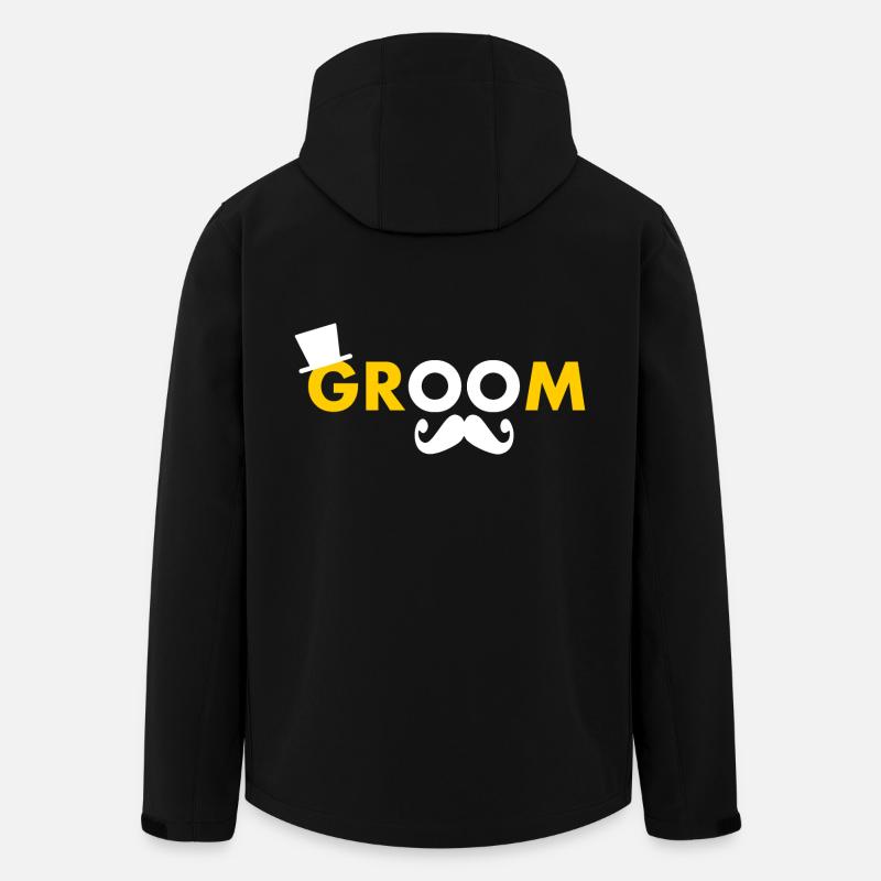 Groom - Veste softshell homme en polyester recyclé Stanley/Stella - noir