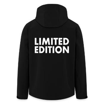 Limited edition - Men’s Recycled Softshell Jacket by Stanley/Stella - black - Back - AI Model Male 185 light (185cm)