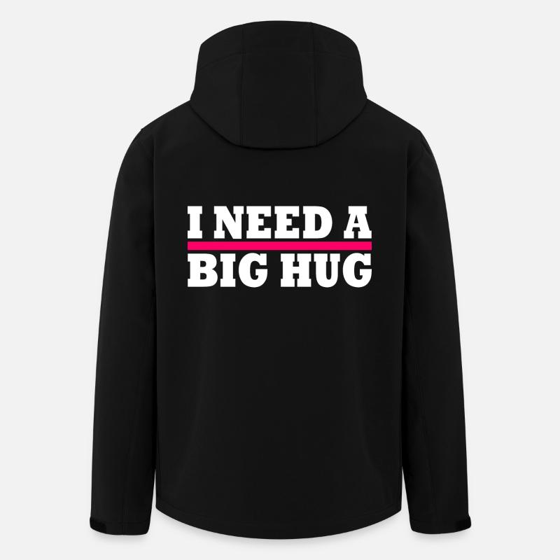 I need a big hug - Recycelte Männer Softshell-Jacke von Stanley/Stella - Schwarz