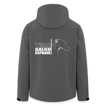 TEAM Galgo Español Chien Chien Wilsigns - Veste softshell homme en polyester recyclé Stanley/Stella - charbon - Dos - AI Model Male 185 light (185cm)