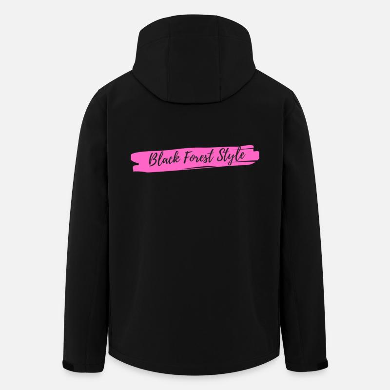 Black Forest Style Pink - Men’s Recycled Softshell Jacket by Stanley/Stella - black