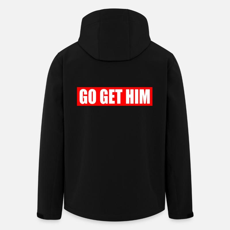 Go get him - Veste softshell homme en polyester recyclé Stanley/Stella - noir