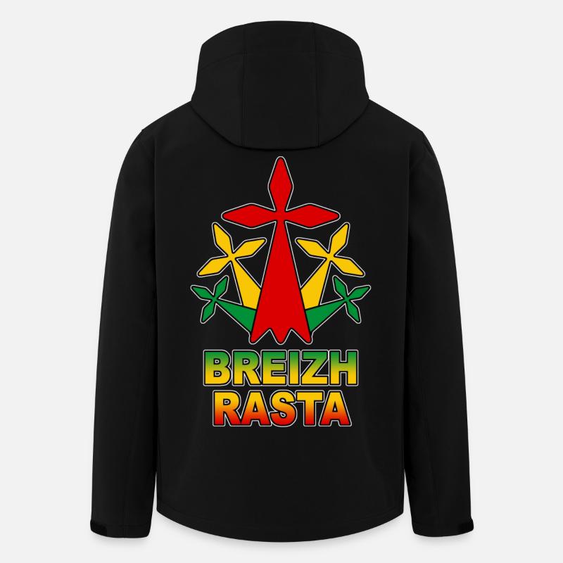 breizh rasta - Men’s Recycled Softshell Jacket by Stanley/Stella - black