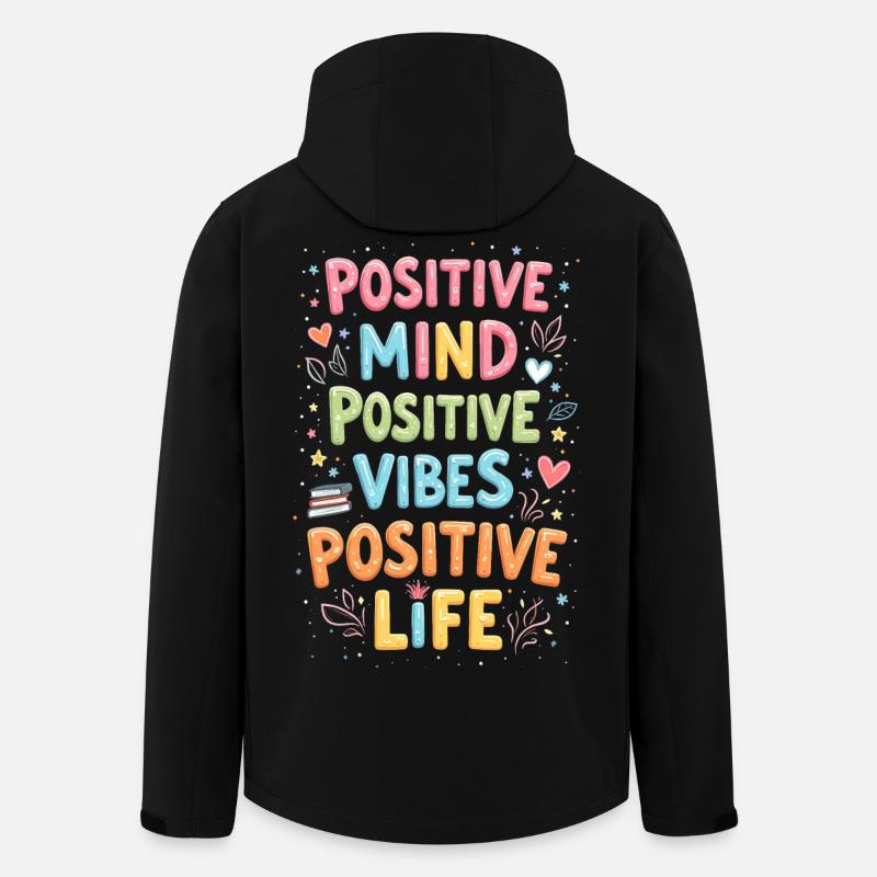 positivität - Recycelte Männer Softshell-Jacke von Stanley/Stella - Schwarz
