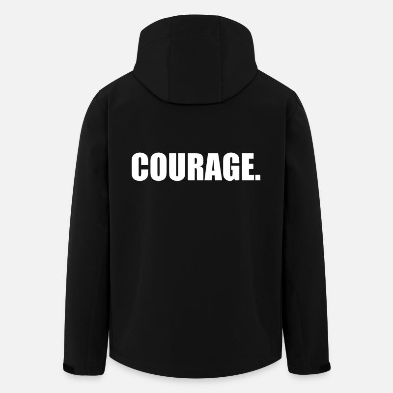 Courage - Veste softshell homme en polyester recyclé Stanley/Stella - noir