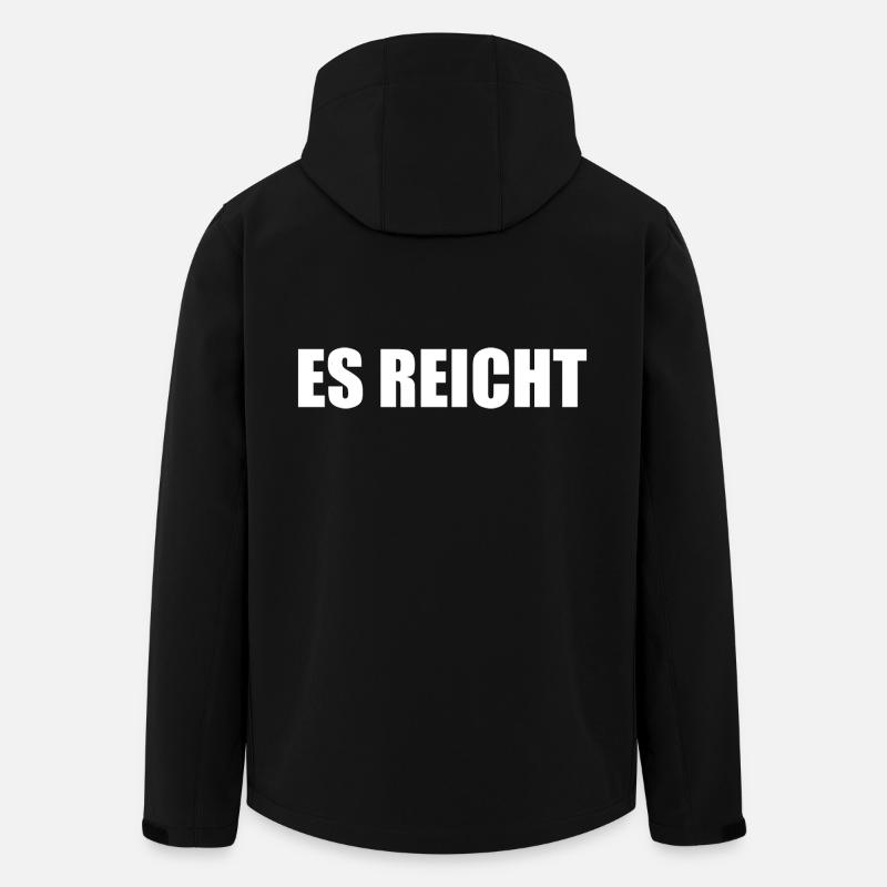 Es reicht - Recycelte Männer Softshell-Jacke von Stanley/Stella - Schwarz