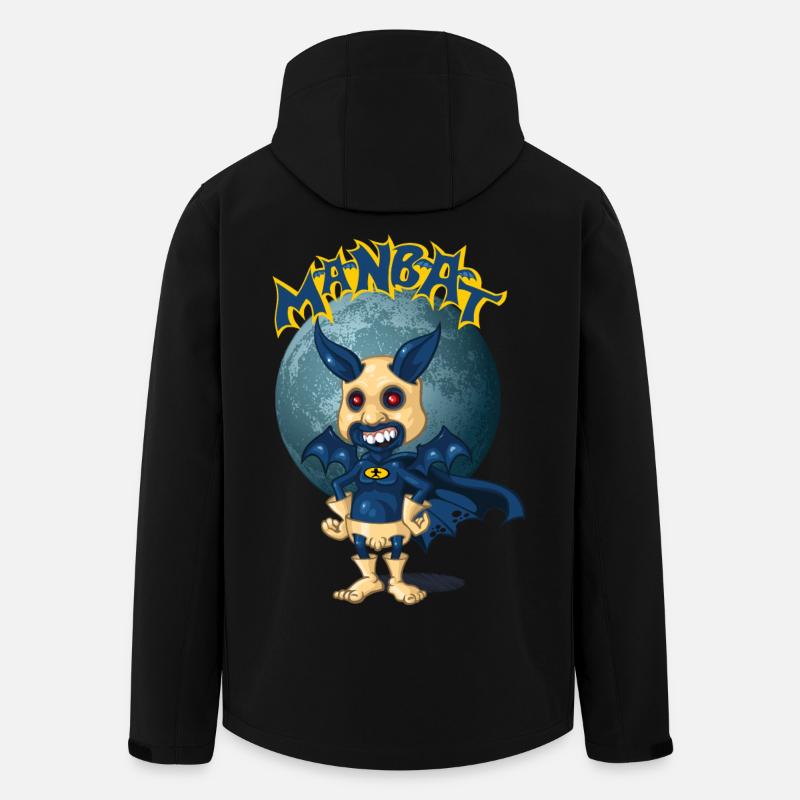 Man Bat - Men’s Recycled Softshell Jacket Discoverer by Stanley/Stella - black