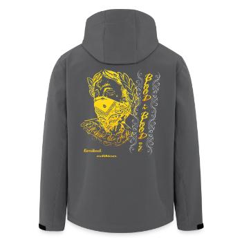 Gangster Jesus Limited Edition - Veste softshell homme en polyester recyclé Stanley/Stella - noir - Dos - AI Model Male 185 light (185cm)