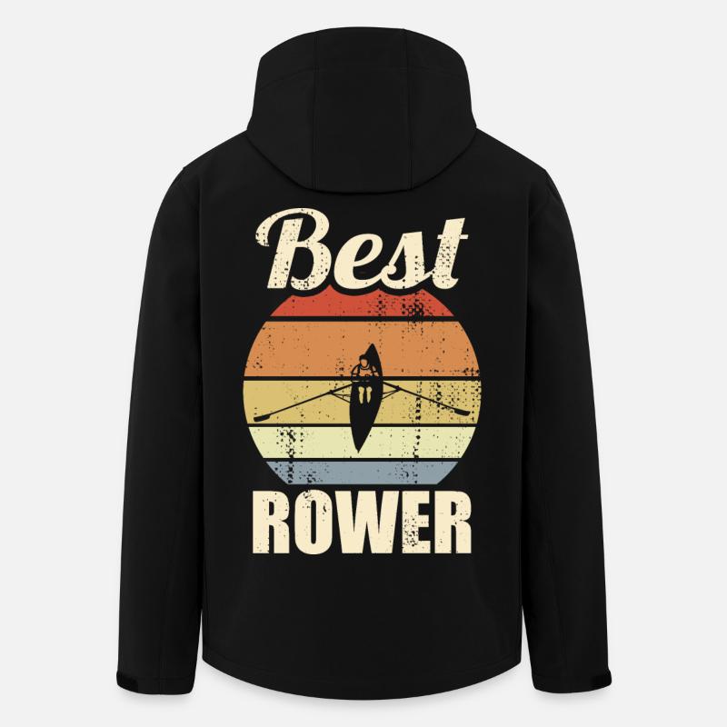 Funny rower - Men’s Recycled Softshell Jacket by Stanley/Stella - black