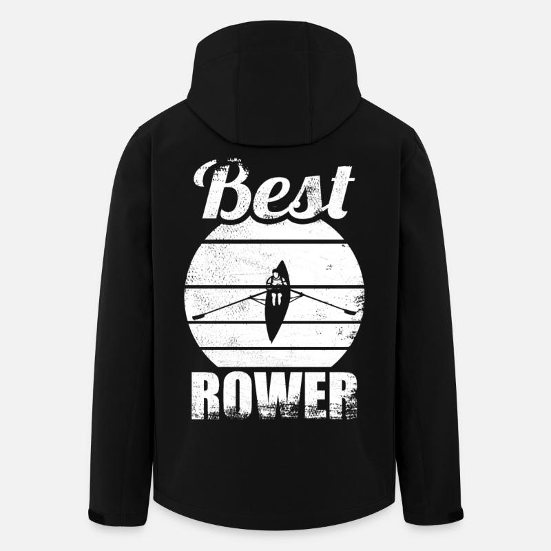 Rameur - Veste softshell homme en polyester recyclé Stanley/Stella - noir