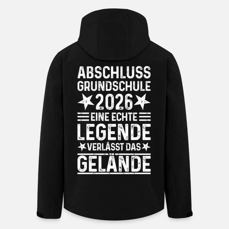 Grundschule Abschluss 2026 - Recycelte Männer Softshell-Jacke von Stanley/Stella - Schwarz