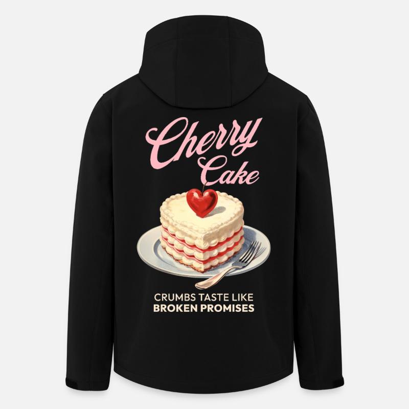 Kirschen Kirschkuchen Backen Geschenk - Recycelte Männer Softshell-Jacke von Stanley/Stella - Schwarz