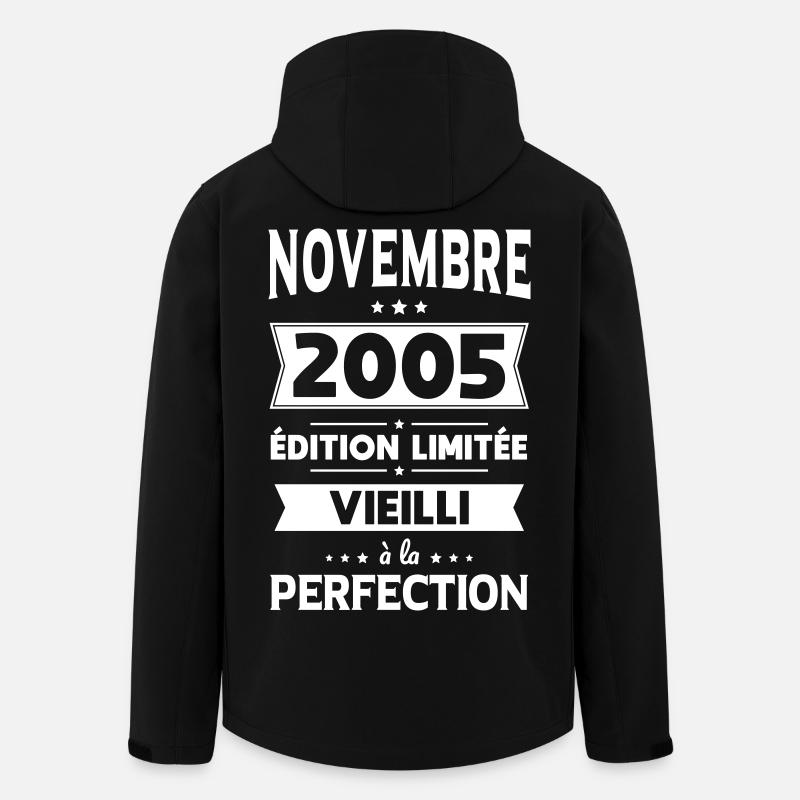 20th Anniversary - November 2005 Perfection - Men’s Recycled Softshell Jacket by Stanley/Stella - black