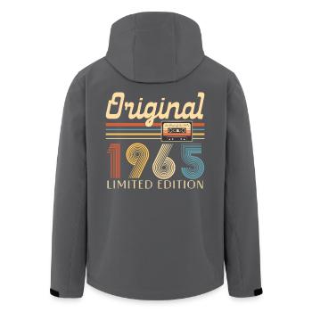 60th birthday 60 years original 1965 - Men’s Recycled Softshell Jacket by Stanley/Stella - anthracite - Back - AI Model Male 185 light (185cm)