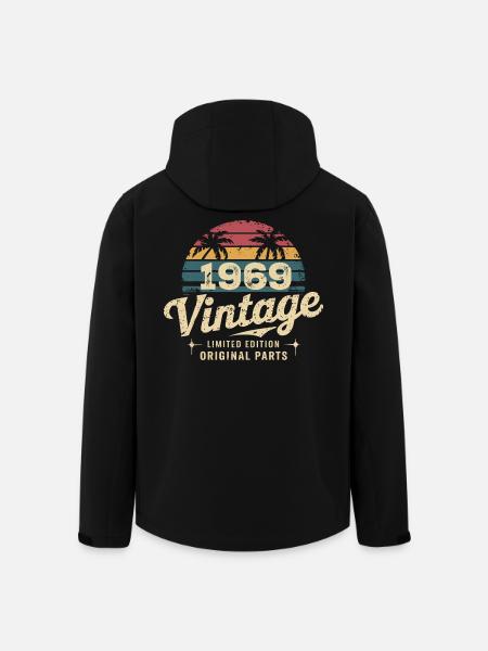 Awesome Since 1969 1969 Birthday Gift - Men’s Recycled Softshell Jacket by Stanley/Stella - black