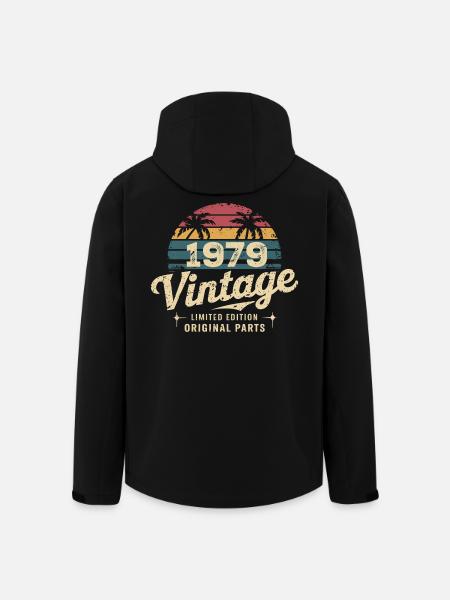 Awesome Since 1979 1979 Birthday Gift - Men’s Recycled Softshell Jacket by Stanley/Stella - black
