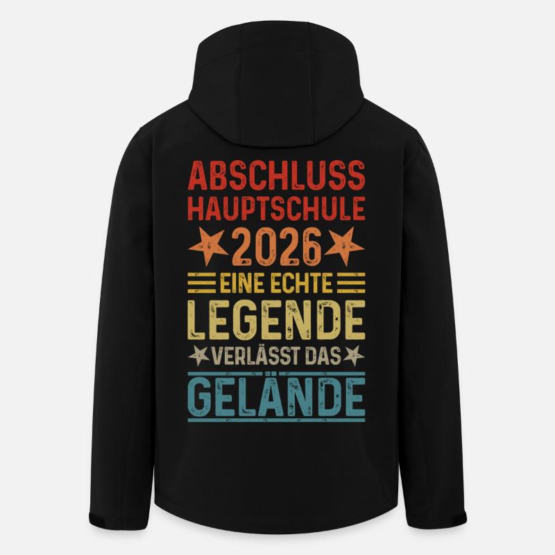 Graduation 2026 Hauptschule Hauptschulabschluss - Men’s Recycled Softshell Jacket by Stanley/Stella - black