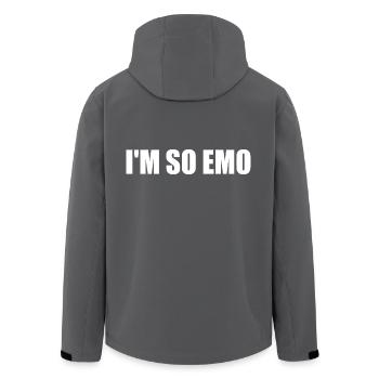 Im so emo - Men’s Recycled Softshell Jacket by Stanley/Stella - black - Back - AI Model Male 185 light (185cm)