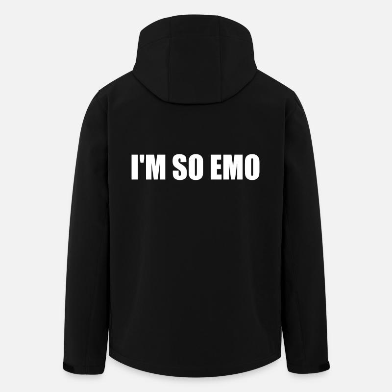 Im so emo - Veste softshell homme en polyester recyclé Stanley/Stella - noir