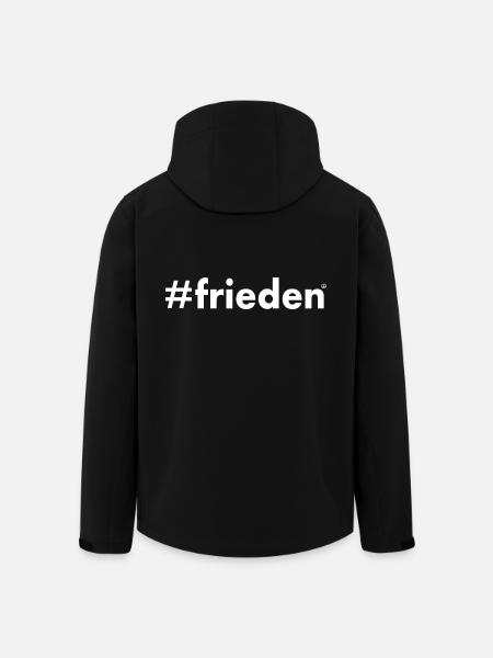 Frieden - Recycelte Männer Softshell-Jacke von Stanley/Stella - Schwarz