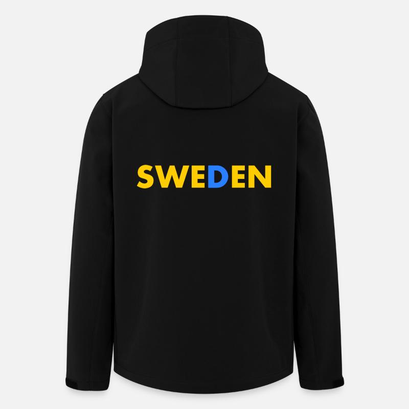 Schweden - Recycelte Männer Softshell-Jacke von Stanley/Stella - Schwarz