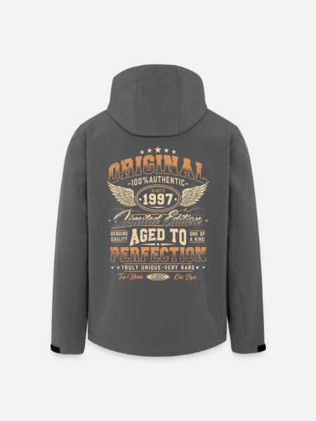 Original 1997 Jahrgang geboren Geburtstag Geschenk - Recycelte Männer Softshell-Jacke von Stanley/Stella - Schwarz
