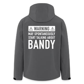 Lustige Bandy-Geschenk-Idee - Recycelte Männer Softshell-Jacke von Stanley/Stella - Schwarz - Hinten - AI Model Male 185 light (185cm)