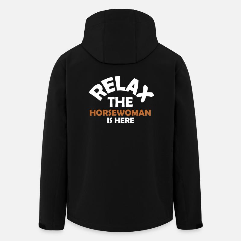 Pferdemädchen Pferdefrau Pferd Geschenkidee - Recycelte Männer Softshell-Jacke von Stanley/Stella - Schwarz