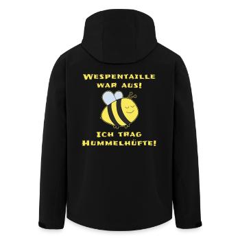 Mollige Abnehmen Dicker Bauch Lustiger Spruch - Recycelte Männer Softshell-Jacke von Stanley/Stella - Schwarz - Hinten - AI Model Male 185 light (185cm)