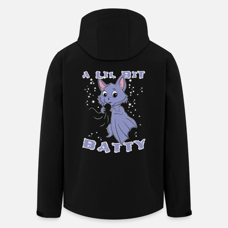 Cute Bat Halloween - Men’s Recycled Softshell Jacket by Stanley/Stella - black
