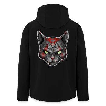 Chat V2 - Recycelte Männer Softshell-Jacke von Stanley/Stella - Schwarz - Hinten - AI Model Male 185 light (185cm)