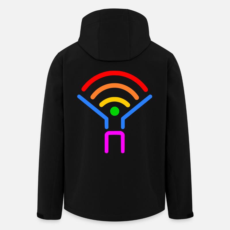 Lgbt - Veste softshell homme en polyester recyclé Stanley/Stella - noir