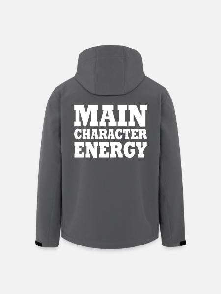 Main character energy - Men’s Recycled Softshell Jacket by Stanley/Stella - black