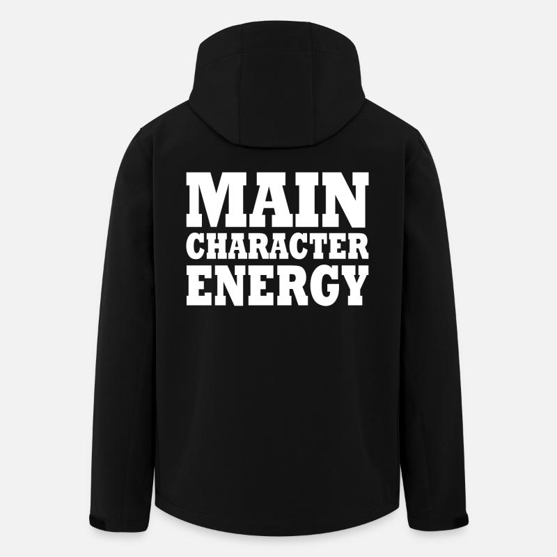 Main character energy - Veste softshell homme en polyester recyclé Stanley/Stella - noir