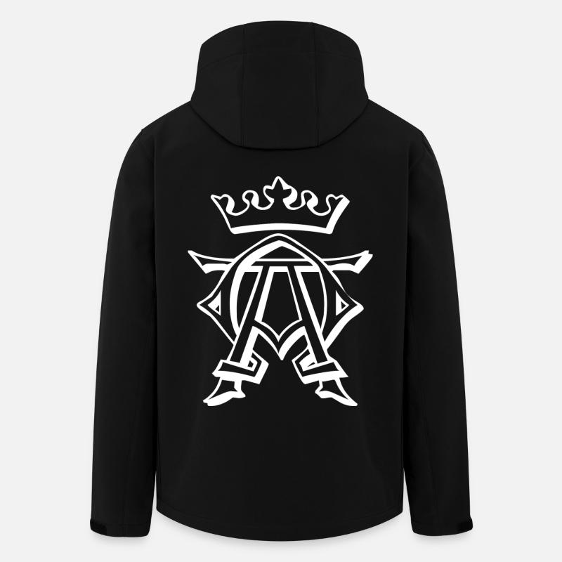 King, Krone, König - Recycelte Männer Softshell-Jacke von Stanley/Stella - Schwarz