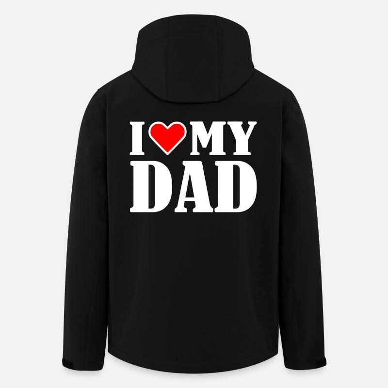 I love my dad - Men’s Recycled Softshell Jacket by Stanley/Stella - black