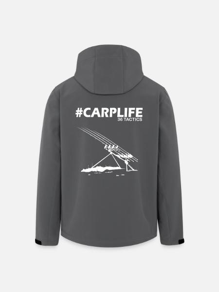 CARPLIFE - 36 Tactics - RodPod Carp Karpfenangler - Recycelte Männer Softshell-Jacke von Stanley/Stella - Schwarz