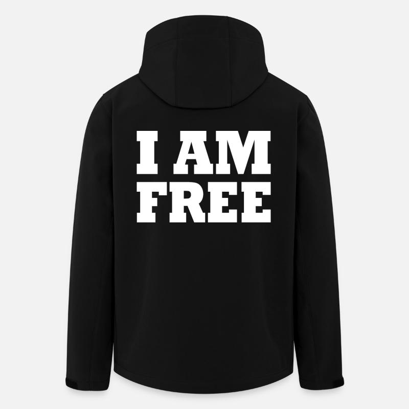 I am free - Men’s Recycled Softshell Jacket by Stanley/Stella - black