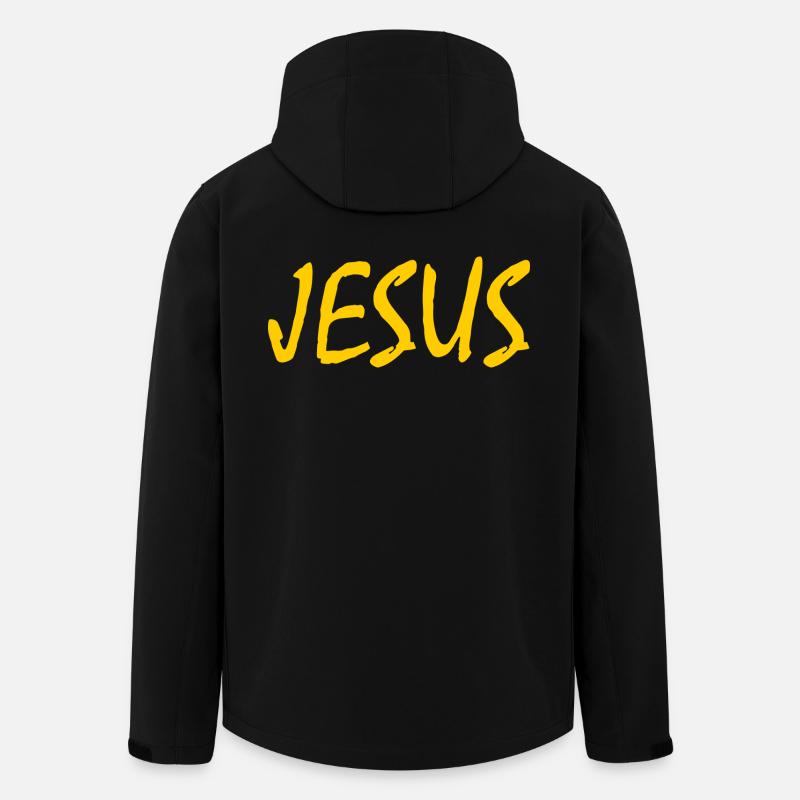 Jesus - Men’s Recycled Softshell Jacket by Stanley/Stella - black