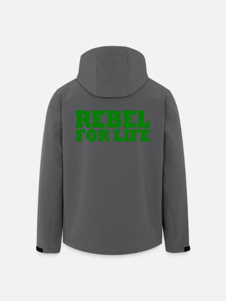 Rebel for life - Men’s Recycled Softshell Jacket by Stanley/Stella - black