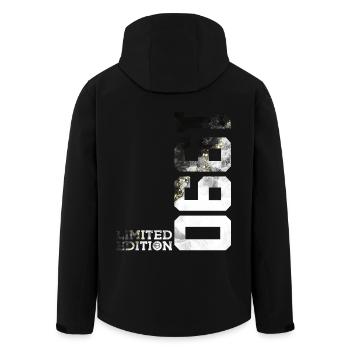 36TH BIRTHDAY LIMITED EDITION 1990 - Men’s Recycled Softshell Jacket by Stanley/Stella - black - Back - AI Model Male 185 light (185cm)